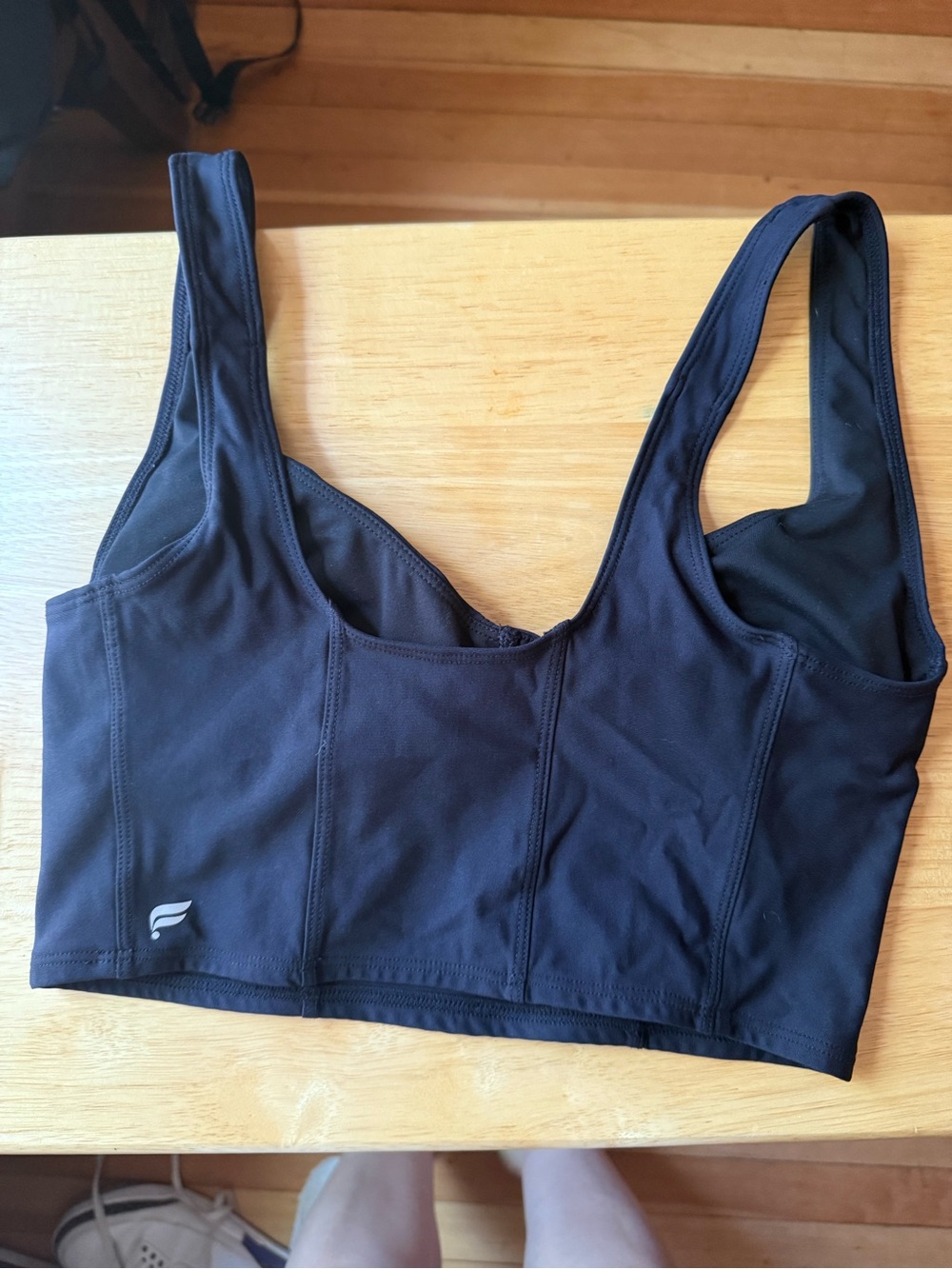 Women’s Fabletics Charolette low impact Black padded sports bra size small - Picture 4 of 5